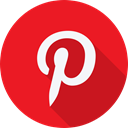 Brand, website, Social, pinterest, Logo, social network Crimson icon