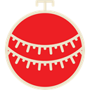 decoration, xmas, Ball, christmas Crimson icon