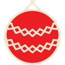 xmas, christmas, Ball, decoration Crimson icon