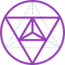 Metatron Cube, geometry, symbols, Sacred, mystic, Esoteric, Shapes And Symbols DarkOrchid icon