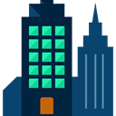 city, town, buildings, Architecture, urban, Skyscrapers, Cityscape, Architecture And City MidnightBlue icon