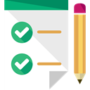 pencil, notepad, Checklist, Business And Finance Lavender icon