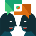 Multimedia, Chat, user, Communication, speech bubble, Conversation DarkSlateGray icon