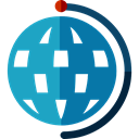 Planet Earth, Earth Globe, Earth Grid, Maps And Location, planet, Geography, Maps And Flags DarkCyan icon