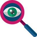 ui, Loupe, Tools And Utensils, magnifying glass, zoom, miscellaneous, detective, search Black icon