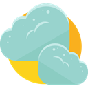 Cloud, weather, Clouds, Cloudy, sky, Cloud computing, Atmospheric LightSteelBlue icon