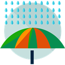Umbrella, weather, Protection, Rain, rainy, Bad Weather LightSteelBlue icon