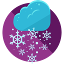winter, Cold, snowflake, weather, Snow, nature DarkMagenta icon