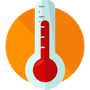 Tools And Utensils, weather, temperature, thermometer, Mercury, Celsius, Fahrenheit, Degrees DarkOrange icon