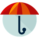 Umbrella, weather, Protection, Rain, rainy, Tools And Utensils, Umbrellas LightGray icon
