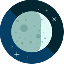 full moon, Moon Phase, Moon, weather, nature, meteorology, Astronomy MidnightBlue icon