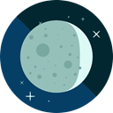 Moon, weather, nature, meteorology, Astronomy, full moon, Moon Phase DarkGray icon