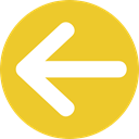 Arrows, Back, previous, Direction, directional, Multimedia Option Goldenrod icon