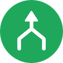 Arrows, Orientation, Direction, up arrow, Multimedia Option SeaGreen icon