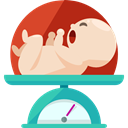 hospital, scale, newborn, Healthcare And Medical, Baby Weight Bisque icon