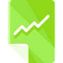 document, File, chart, line, Business, Line Chart, Line Graph, Growth Chart, Files And Folders YellowGreen icon