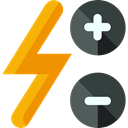 Flash, Decrease, increase, ui, Multimedia Option Black icon