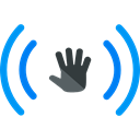 Hand, Target, ui, moving, Multimedia Option Black icon