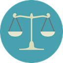 miscellaneous, law, judge, Balance, justice, Justice Scale CadetBlue icon