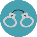 security, Handcuffs, Policeman, Arrest, jail, Tools And Utensils, Prision CadetBlue icon