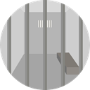security, Prison, jail, criminal, Jailhouse, Custody LightGray icon