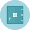 security, Business, Bank, savings, Safebox, banking, Tools And Utensils, Business And Finance LightBlue icon