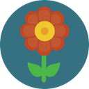 Flower, nature, petals, blossom, Botanical SeaGreen icon