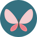 Animals, Moths, insect, butterfly SeaGreen icon
