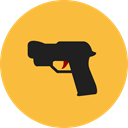 Blaster, Gun, weapons, Science Fiction, gaming, weapon SandyBrown icon