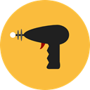 gaming, weapon, Blaster, Gun, weapons, Science Fiction SandyBrown icon