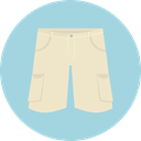 Clothes, trousers, Shorts, fashion, pants, Garment LightBlue icon