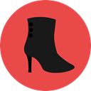 Boot, Clothes, fashion, heel, footwear Tomato icon