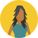 Avatar, Social, user, woman, profile Goldenrod icon