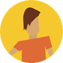 user, profile, Avatar, Social Goldenrod icon