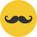 Facial Hair, Mustache Variant, Beauty, Mustache, fashion, hair, moustache Goldenrod icon