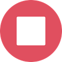 stop, square, interface, music player, ui, video player, Multimedia, Multimedia Option IndianRed icon