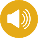 speaker, volume, Audio, interface, Multimedia Option, Music And Multimedia, Multimedia, sound Goldenrod icon