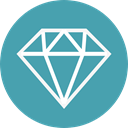 diamond, jewel, Diamonds, Jewelry, fashion, luxury, wealth, Glamour, Precious Stone CadetBlue icon