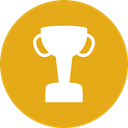 cup, award, trophy, winner, Champion, Sports And Competition Goldenrod icon