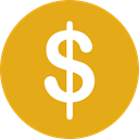 finances, Dollar Symbol, Business And Finance, Cash, Currency, Bank, Business, Money Goldenrod icon