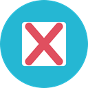 Close, cancel, Error, cross, forbidden, interface, ui, prohibition, signs LightSeaGreen icon