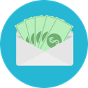 envelope, Business, Money, Cash, Currency, Charity, Business And Finance LightSeaGreen icon