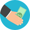 Notes, Business, Money, Cash, Currency, Business And Finance LightSeaGreen icon