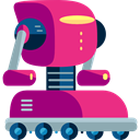 technology, electronics, robotics, Science Fiction, Futurist, robot DeepPink icon