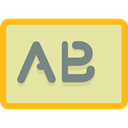 Text, confirm, ui, letters PaleGoldenrod icon