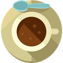 Coffee, food, Chocolate, mug, coffee cup, hot drink, Food And Restaurant Tan icon