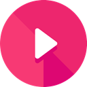 movie, Multimedia, Arrows, play, interface, music player, Play button, video player, Multimedia Option, Music And Multimedia DeepPink icon