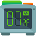 Time And Date, Clock, time, Alarm, Device, timer, electronic, alarm clock DarkSlateGray icon