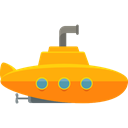 Submarines, navigate, navigation, transportation, transport, nautic, nautical, Submarine Black icon