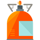 Cook, Camping, Holidays, Cooking, fire, Gas, Flame OrangeRed icon